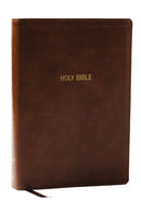 NKJV Foundation Study Bible, Wide-Margin, Brown Leathersoft, Red Letter