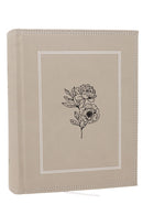 NKJV, Journal the Word Bible: Reflect, Journal or Create Art Next to Your Favorite Verses (Stone Leathersoft over board, Red Letter, Comfort Print)