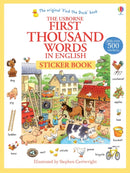 First Thousand Words in English Sticker Book-9781409570400