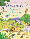 Animal Sticker and Colouring Book-9781409585862