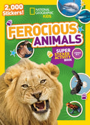 National Geographic Kids Ferocious Animals Super Sticker Activity Book : 2,000 Stickers!-9781426321092