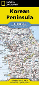National Geographic Korean Peninsula Map