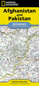 National Geographic Afghanistan & Pakistan Map