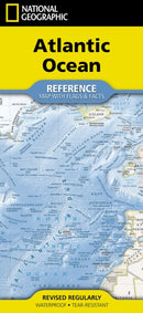 National Geographic Atlantic Ocean Map
