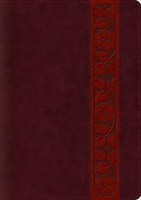 ESV Study Bible, Large Print, Thumb Indexed (TruTone, Mahogany, Trellis Design)