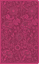 ESV Vest Pocket New Testament with Psalms and Proverbs, Red Letter (TruTone, Berry, Floral Design)
