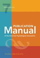 Publication Manual (OFFICIAL) 7th Edition of the American Psychological Association-9781433832161