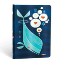 Whale and Friend Lined Hardcover Journal-9781439735565