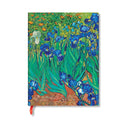 Van Gogh's Irises Mini Lined Hardback Journal (Elastic Band Closure)-9781439798089