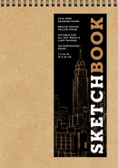 Sketchbook (basic medium spiral fliptop landscape Kraft)-9781454931485
