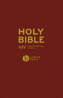 NIV Larger Print Burgundy Hardback Bible-9781473651562