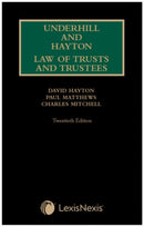 Underhill and Hayton Law of Trusts and Trustees-9781474316088