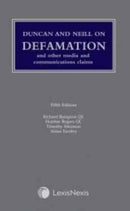 Duncan and Neill on Defamation-9781474317221