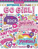 Notebook Doodles Go Girl! : Coloring & Activity Book-9781497200159