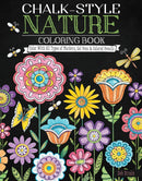 Chalk-Style Nature Coloring Book : Color with All Types of Markers, Gel Pens & Colored Pencils-9781497201736