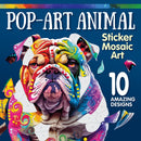 Pop-Art Animal Sticker Mosaic Art : 10 Amazing Designs-9781497207097