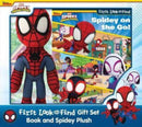 Disney Junior Marvel Spidey and His Amazing Friends: Spidey on the Go! First Look and Find Book Box and Plush Gift Set-9781503766594