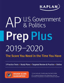 AP U.S. Government & Politics Prep Plus 2019-2020 : 3 Practice Tests + Study Plans + Targeted Review & Practice + Online-9781506203386