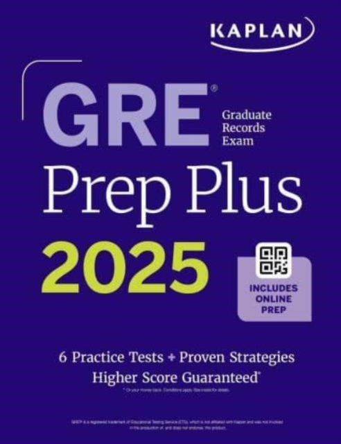 GRE Prep Plus, Ninth Edition (2026): Includes 6 Practice Tests, 1500+ Practice Questions + Online Access to a 500+ Question Bank, Video Tutorials, and Live Class Sessions