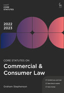 Core Statutes on Commercial & Consumer Law 2022-23-9781509960514