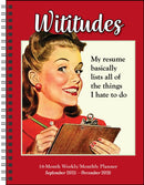 Wititudes 16-Month 2025-2026 Weekly/Monthly Planner Calendar-9781524897598
