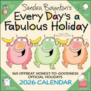 Sandra Boynton's Every Day's a Fabulous Holiday 2026 Wall Calendar-9781524898144