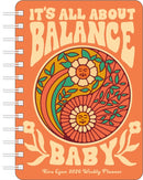 Kira Cyan 2026 Weekly Planner Calendar : It's All About Balance, Baby-9781524898595