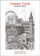 James Cook Typewriter Artist 2026 Wall Calendar : Architectural Icons-9781524899240