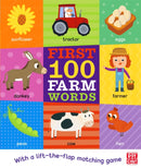First 100 Farm Words : A board book with a lift-the-flap matching game-9781526383020