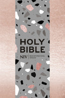 NIV Pocket Rose Gold Terrazzo Soft-tone Bible with Zip-9781529346954