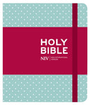 NIV Journalling Mint Polka Dot Cloth Bible-9781529353679