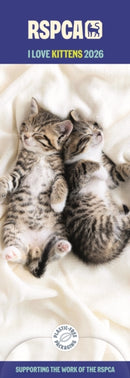 Rspca I Love Kittens Slim Calendar 2026-9781529828696