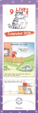 9 Lives Slim Calendar 2026-9781529836295