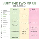 Just The Two Of Us Planner Wall Calendar-9781529848236