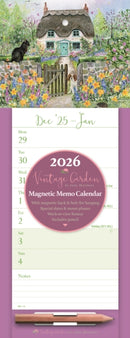 Vintage Garden Weektoview Magnetic Calen-9781529849172
