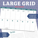 Large Grid Square Wall Sunday Start Cale-9781529851687