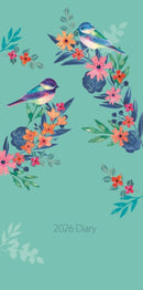 Bird Floral Deluxe Slim Diary 2026-9781529853896