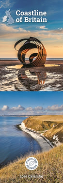 Coastline Of Britain Slim Calendar 2026-9781529896657