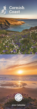 Cornish Coast Slim Calendar 2026-9781529896671