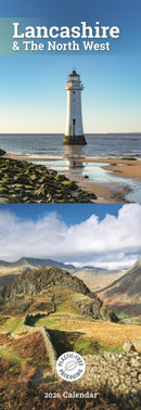 Lancashire The North West Slim Calendar-9781529897357