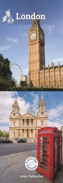 London Slim Calendar 2026-9781529897470