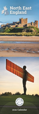 North East England Slim Calendar 2026-9781529897654