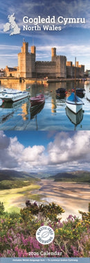 North Wales Slim Calendar 2026-9781529897685