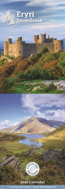 Snowdonia Slim Calendar 2026-9781529898125