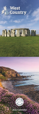 West Country Slim Calendar 2026-9781529898521