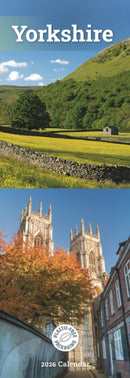 Yorkshire Slim Calendar 2026-9781529898736