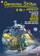 Geronimo Stilton 3-in-1 Vol. 5 : Collecting 'The Fastest Train in the West,' 'First Mouse on the Moon,' and 'All for Stilton, Stilton for All '-9781545809020