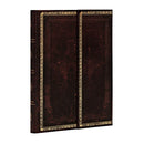 Black Moroccan (Old Leather Collection) Mini Lined Journal-9781551568409