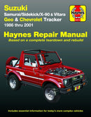 Suzuki Samurai (86-95), Sidekick (89-98), X-90 (96-98) & Vitara (99-01), Geo Tracker (86-97) & Chevrolet Tracker (98-01) Haynes Repair Manual (USA)-9781563924323