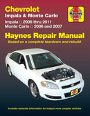 Chevrolet Impala (2006-2011) & Monte Carlo (2006-2007) Haynes Repair Manual (USA)-9781563929670